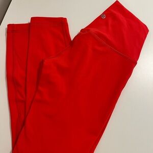 Red lululemon align leggings